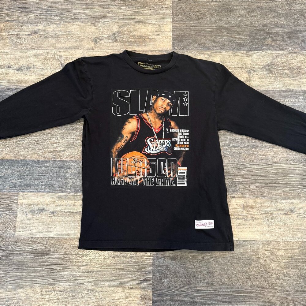 Men's Allen Iverson Slam Cover Medium Long Sleeve